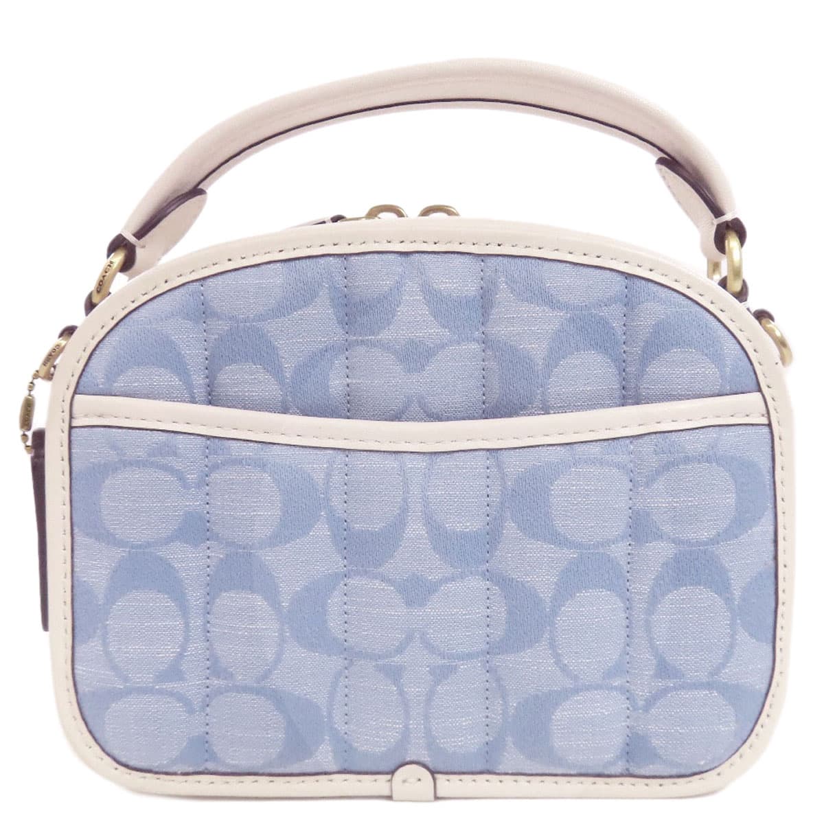 Coach C4688 Signature 2WAY Handbag Denim/Leather Ladies [Used] [COACH] C4688 2
