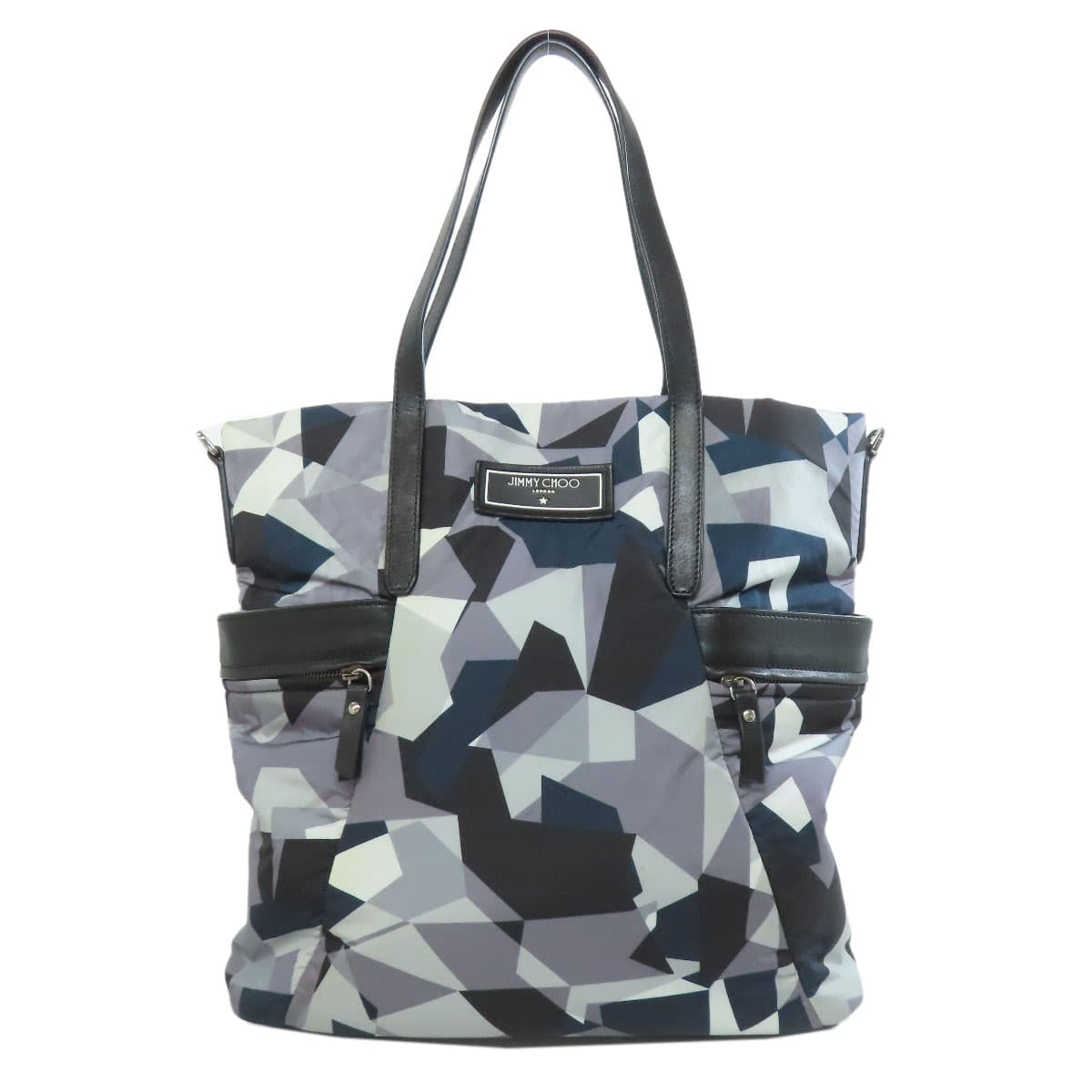 Jimmy Choo Logo Tote Bag Nylon Material Ladies [Used] [Jimmy Choo]