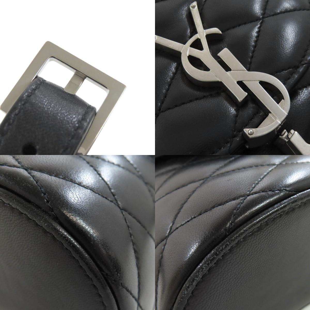 Saint Laurent Logo Shoulder Bag Calf Women's [Used] [SAINT LAURENT] 9