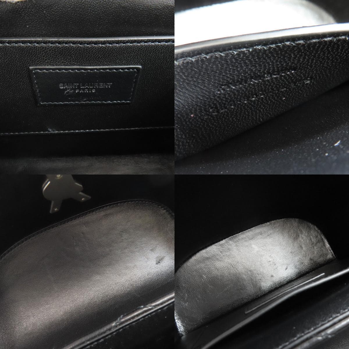 Saint Laurent Logo Shoulder Bag Calf Women's [Used] [SAINT LAURENT] 6