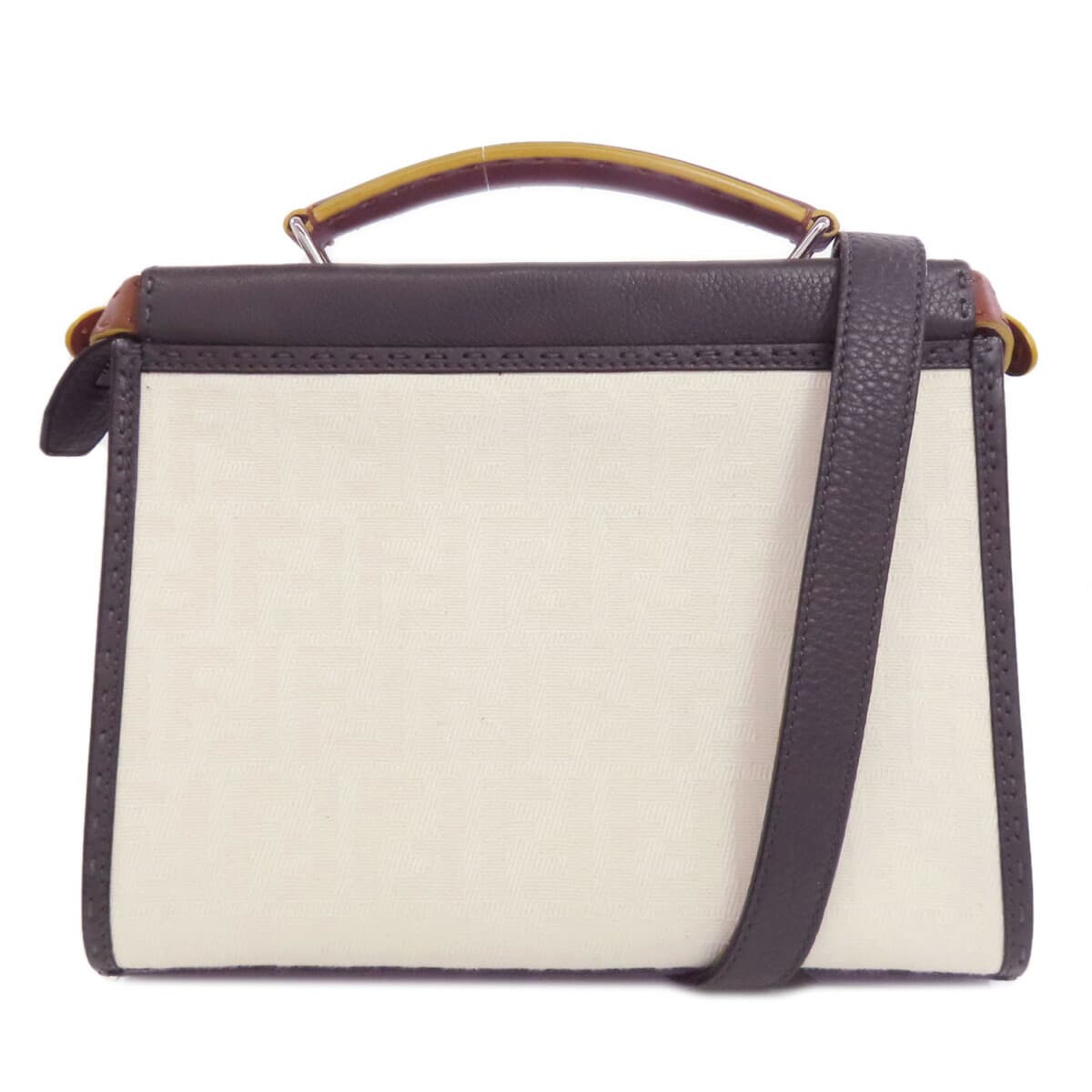 Fendi Peekaboo Fit Selleria 2WAY Handbag Canvas/Leather for Women [Used] [FENDI]