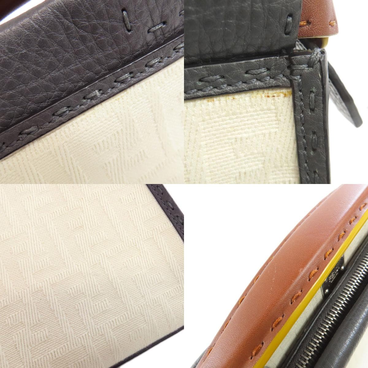 Fendi Peekaboo Fit Selleria 2WAY Handbag Canvas/Leather for Women [Used] [FENDI] 8