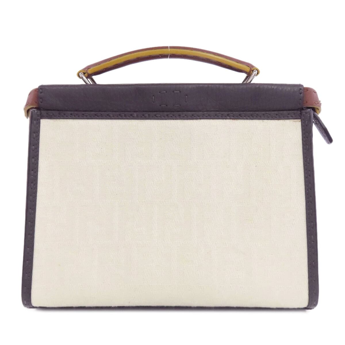 Fendi Peekaboo Fit Selleria 2WAY Handbag Canvas/Leather for Women [Used] [FENDI] 2