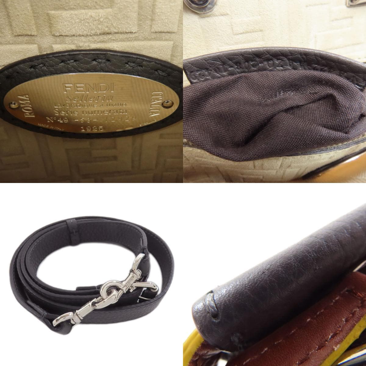 Fendi Peekaboo Fit Selleria 2WAY Handbag Canvas/Leather for Women [Used] [FENDI] 7