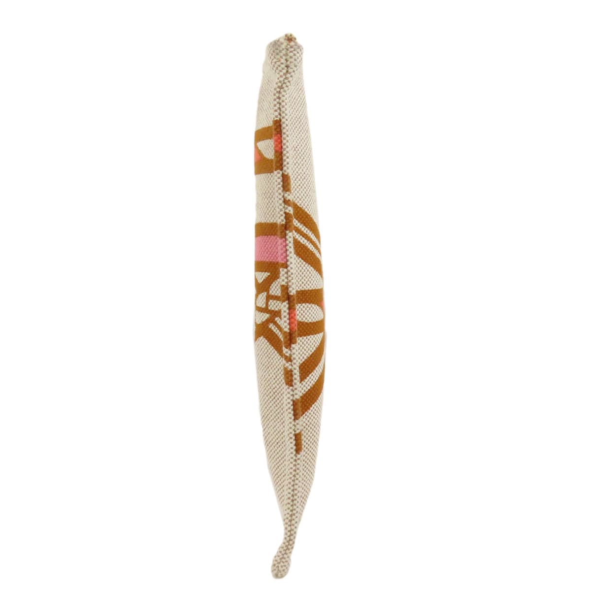 Hermes Logo Accessory Pouch Canvas Ladies [Used] [HERMES] 3