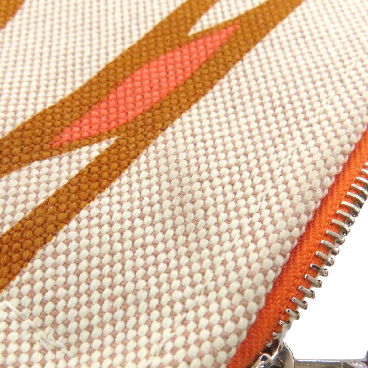 Hermes Logo Accessory Pouch Canvas Ladies [Used] [HERMES] 8