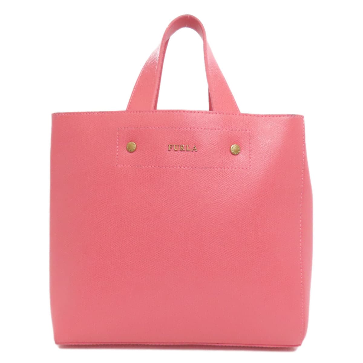 Furla Logo Tote Bag Leather Ladies [Used] [Furla]