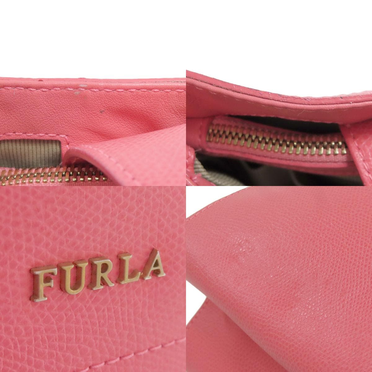 Furla Logo Tote Bag Leather Ladies [Used] [Furla] 7