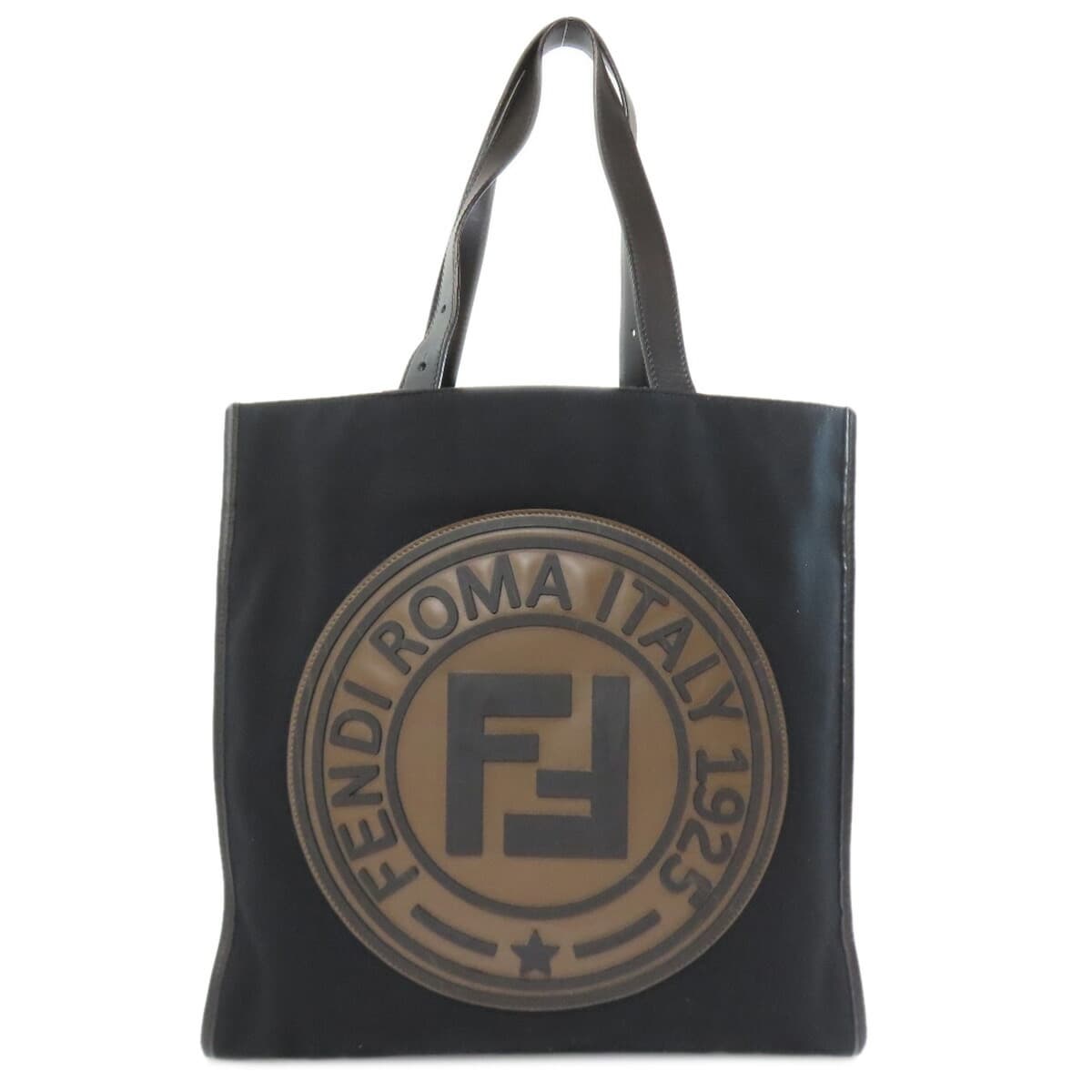 Fendi Logo Tote Bag Canvas Ladies 【Used】【FENDI】