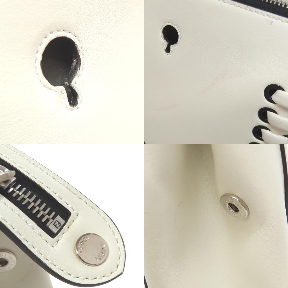 Fendi Dotcom 2WAY Handbag Calf Women's [Used] [FENDI] 7