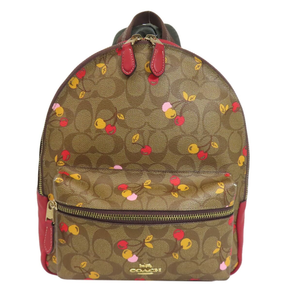Coach F31372 Cherry Signature Backpack Daypack PVC Ladies [Used] [COACH] F31372