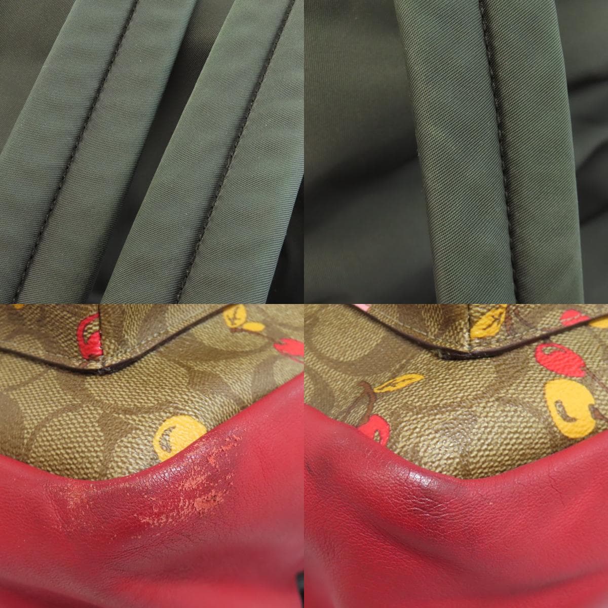 Coach F31372 Cherry Signature Backpack Daypack PVC Ladies [Used] [COACH] F31372 9