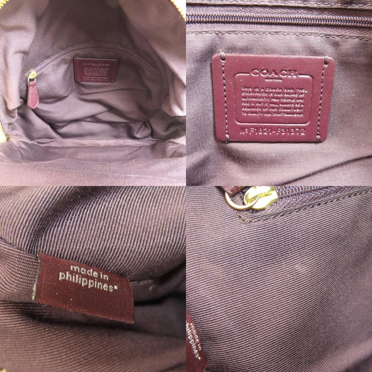 Coach F31372 Cherry Signature Backpack Daypack PVC Ladies [Used] [COACH] F31372 5