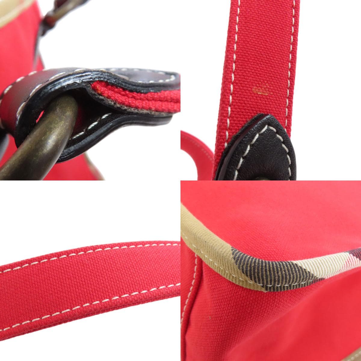 Burberry Nova Check Handbag Canvas Ladies [Used] [BURBERRY] 9