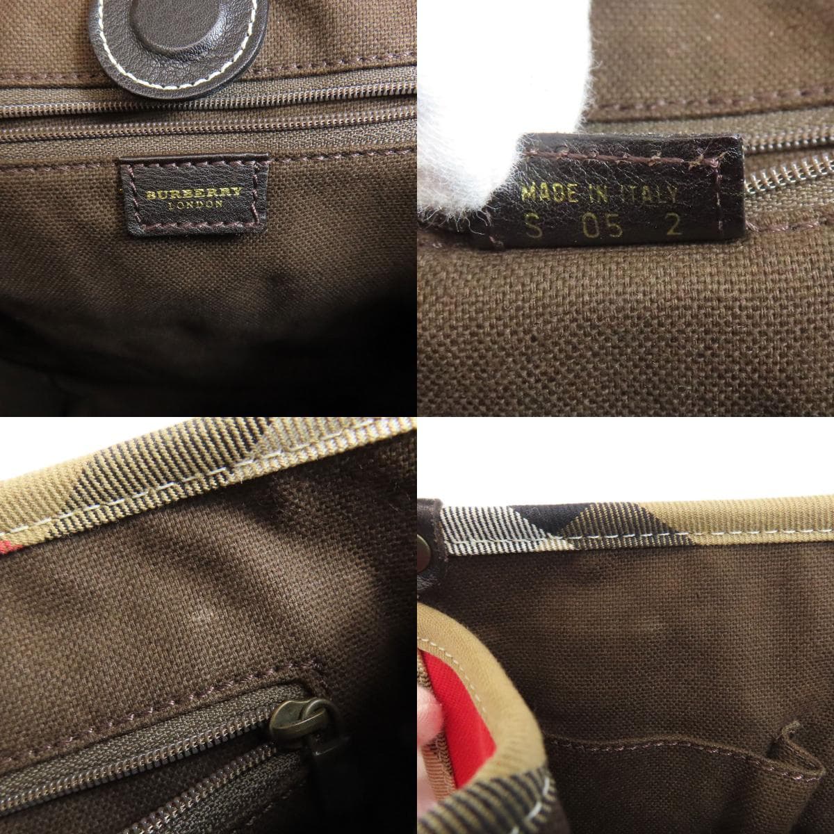 Burberry Nova Check Handbag Canvas Ladies [Used] [BURBERRY] 6