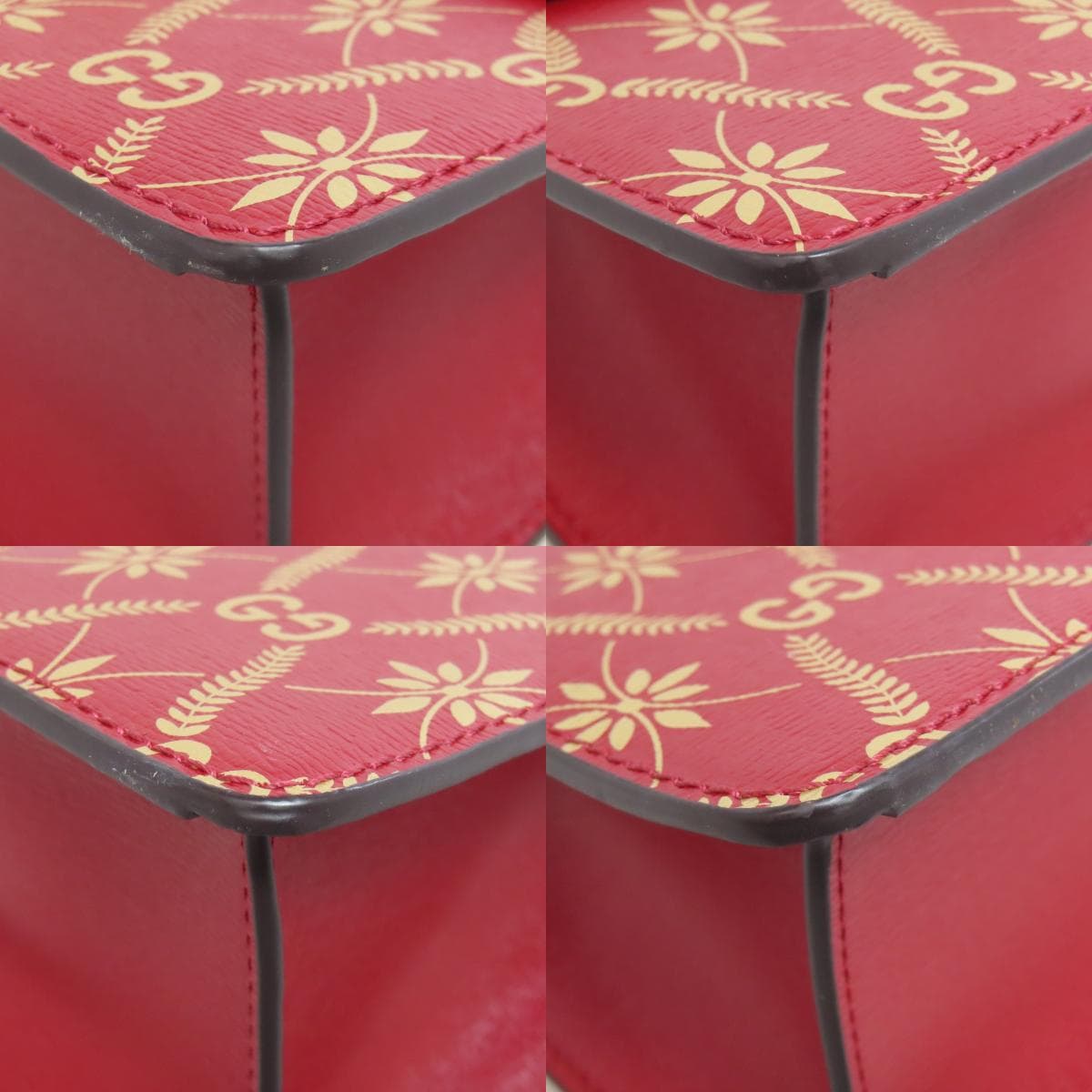 Gucci 524405 Sylvie GG Shoulder Bag Leather for Women [Used] [GUCCI] 524405 10