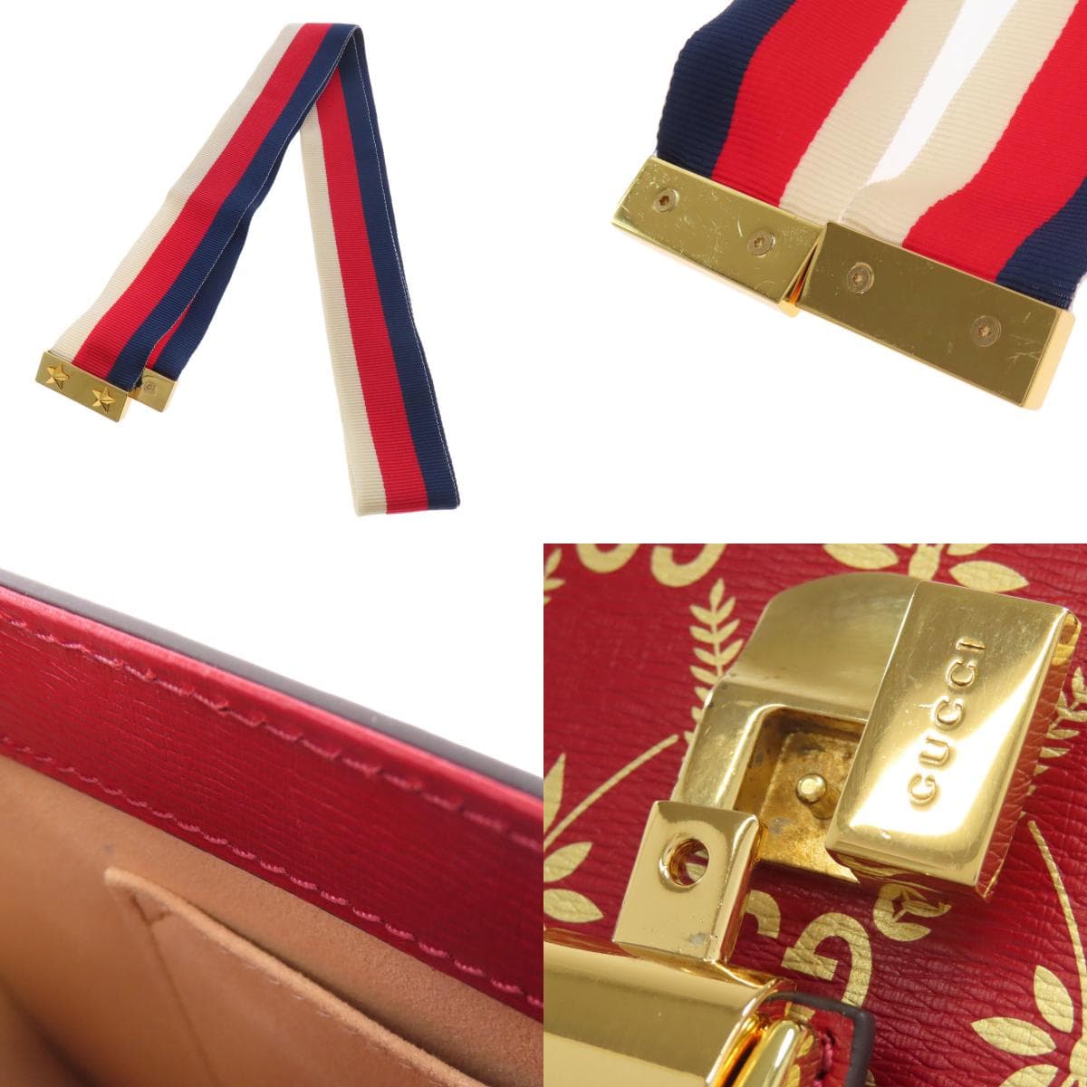 Gucci 524405 Sylvie GG Shoulder Bag Leather for Women [Used] [GUCCI] 524405 8