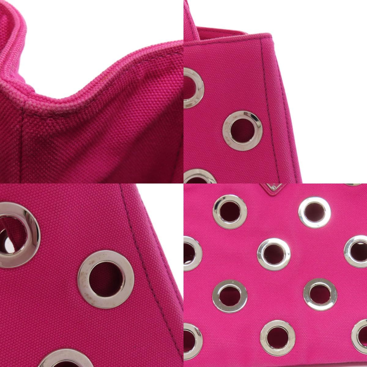 Prada 1BG439 Canapa Mini Punching 2WAY Handbag Canvas Ladies 【Used】【PRADA】 1BG439 6