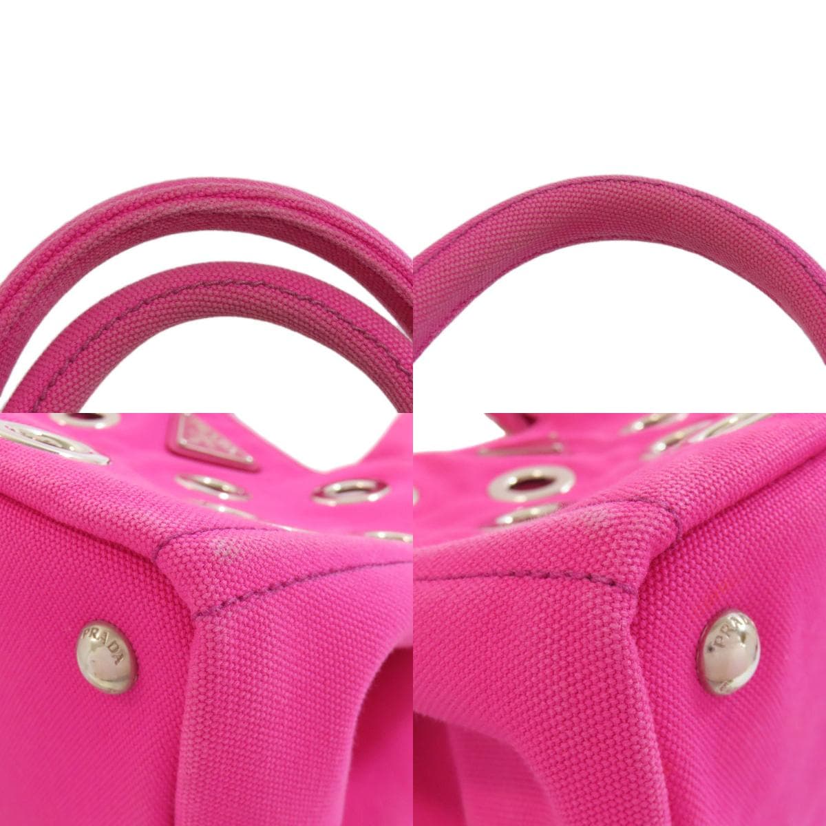 Prada 1BG439 Canapa Mini Punching 2WAY Handbag Canvas Ladies 【Used】【PRADA】 1BG439 9