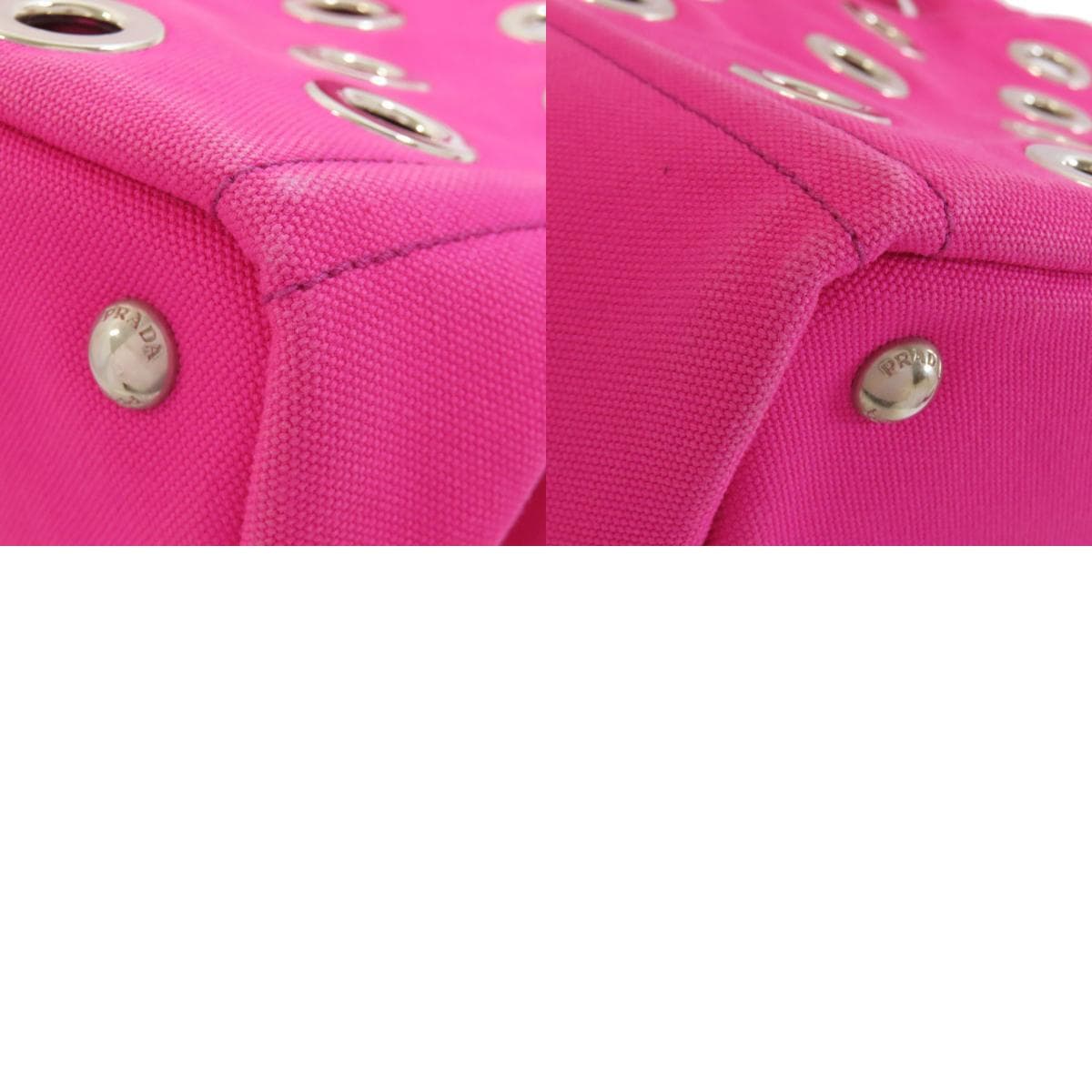 Prada 1BG439 Canapa Mini Punching 2WAY Handbag Canvas Ladies 【Used】【PRADA】 1BG439 10