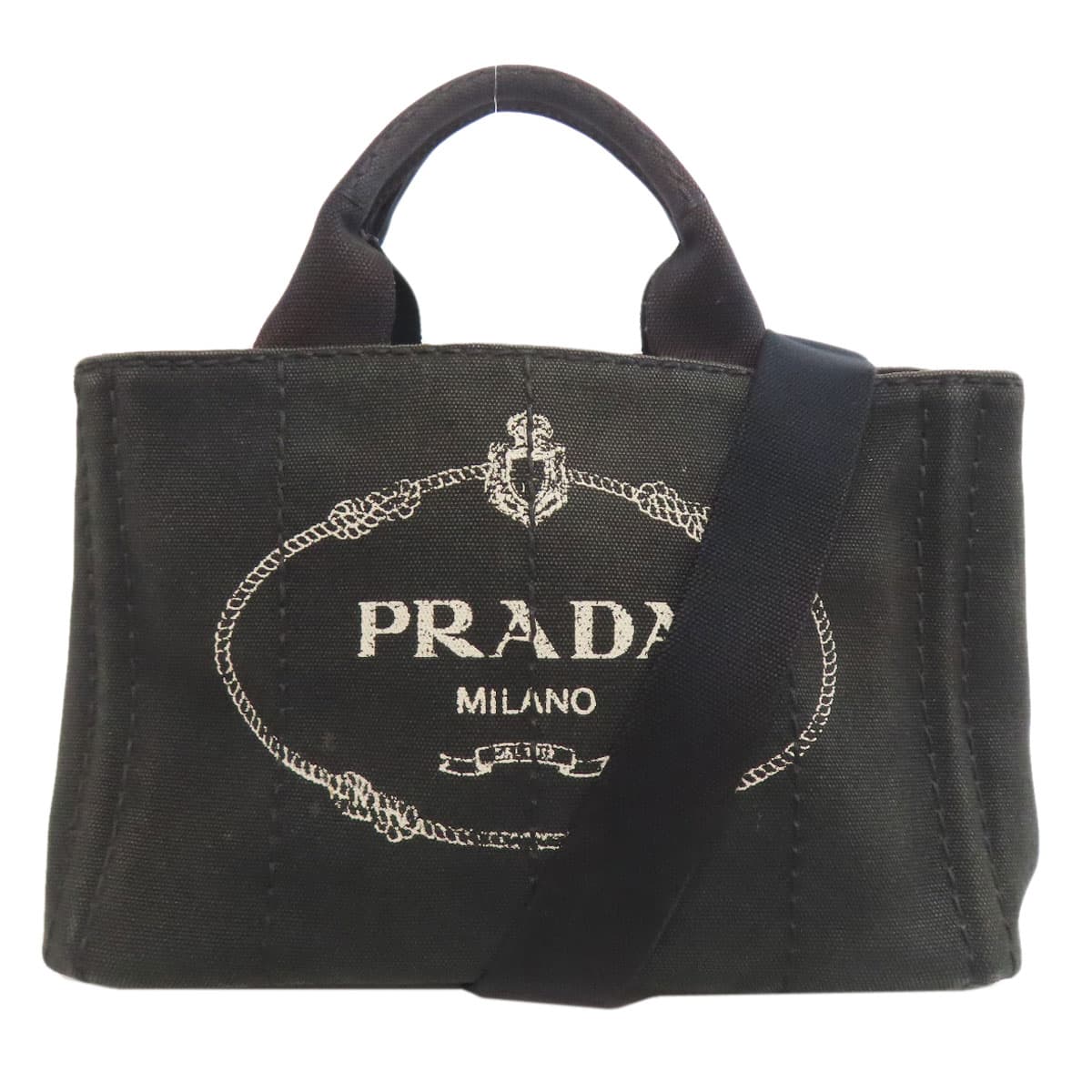 Prada Kanapa Mini 2WAY Handbag Canvas Ladies [Used] [PRADA]