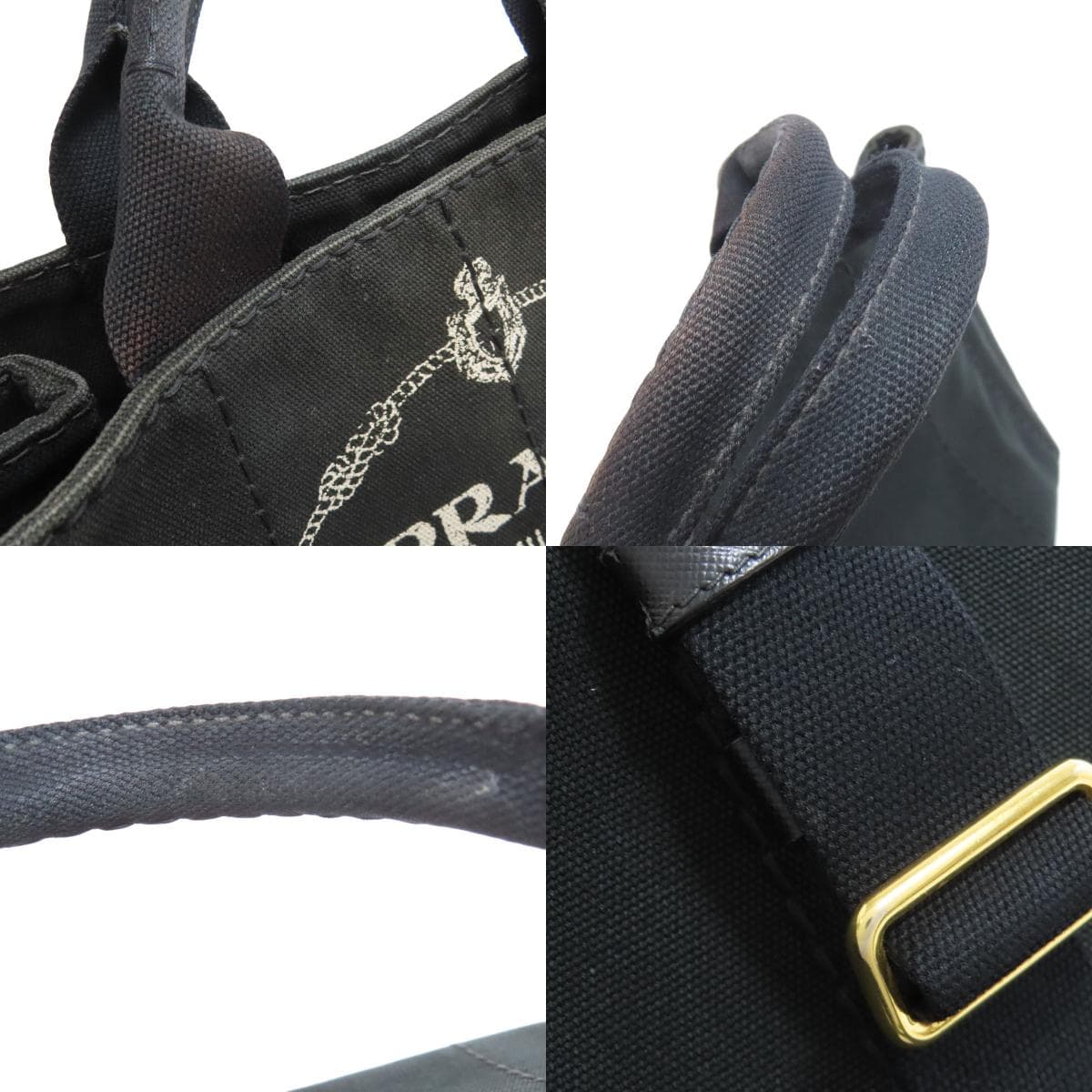 Prada Kanapa Mini 2WAY Handbag Canvas Ladies [Used] [PRADA] 8