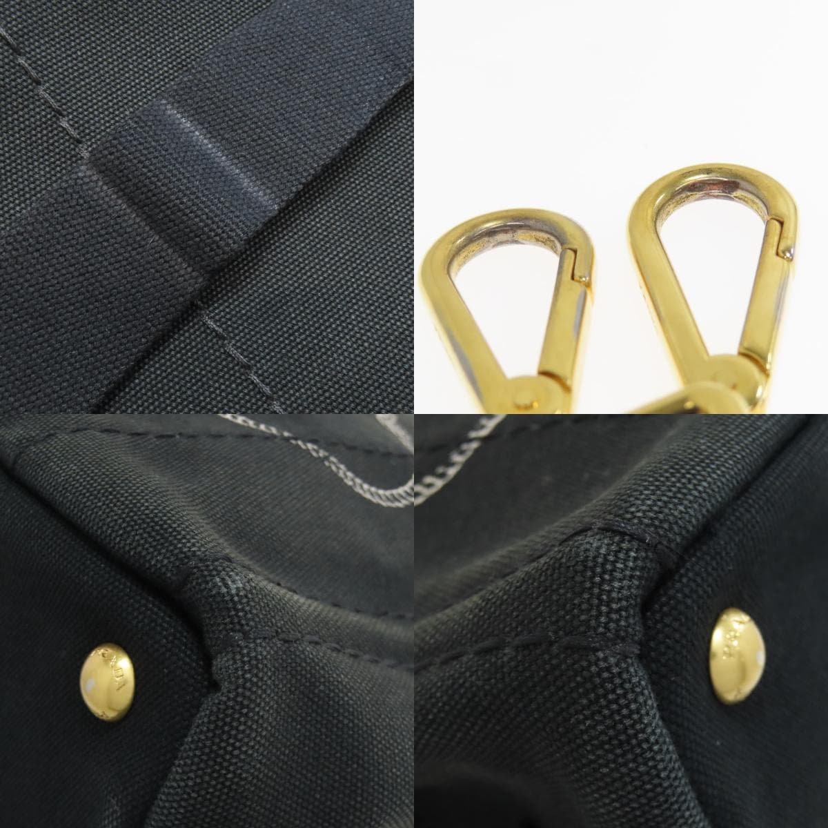 Prada Kanapa Mini 2WAY Handbag Canvas Ladies [Used] [PRADA] 9