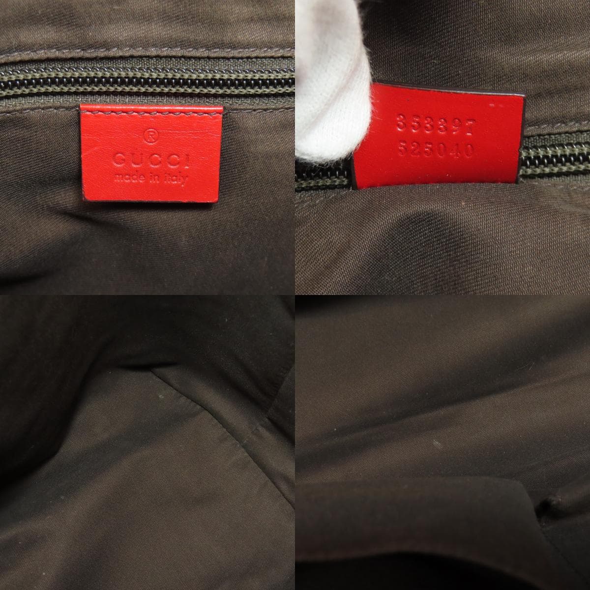 Gucci 353397 Diamante Tote Bag Leather Women's [Used] [GUCCI] 353397 6