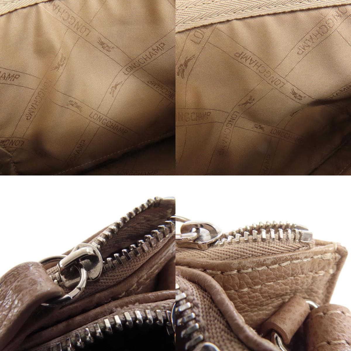 Longchamp Logo Shoulder Bag Leather Ladies [Used] [Longchamp] 7