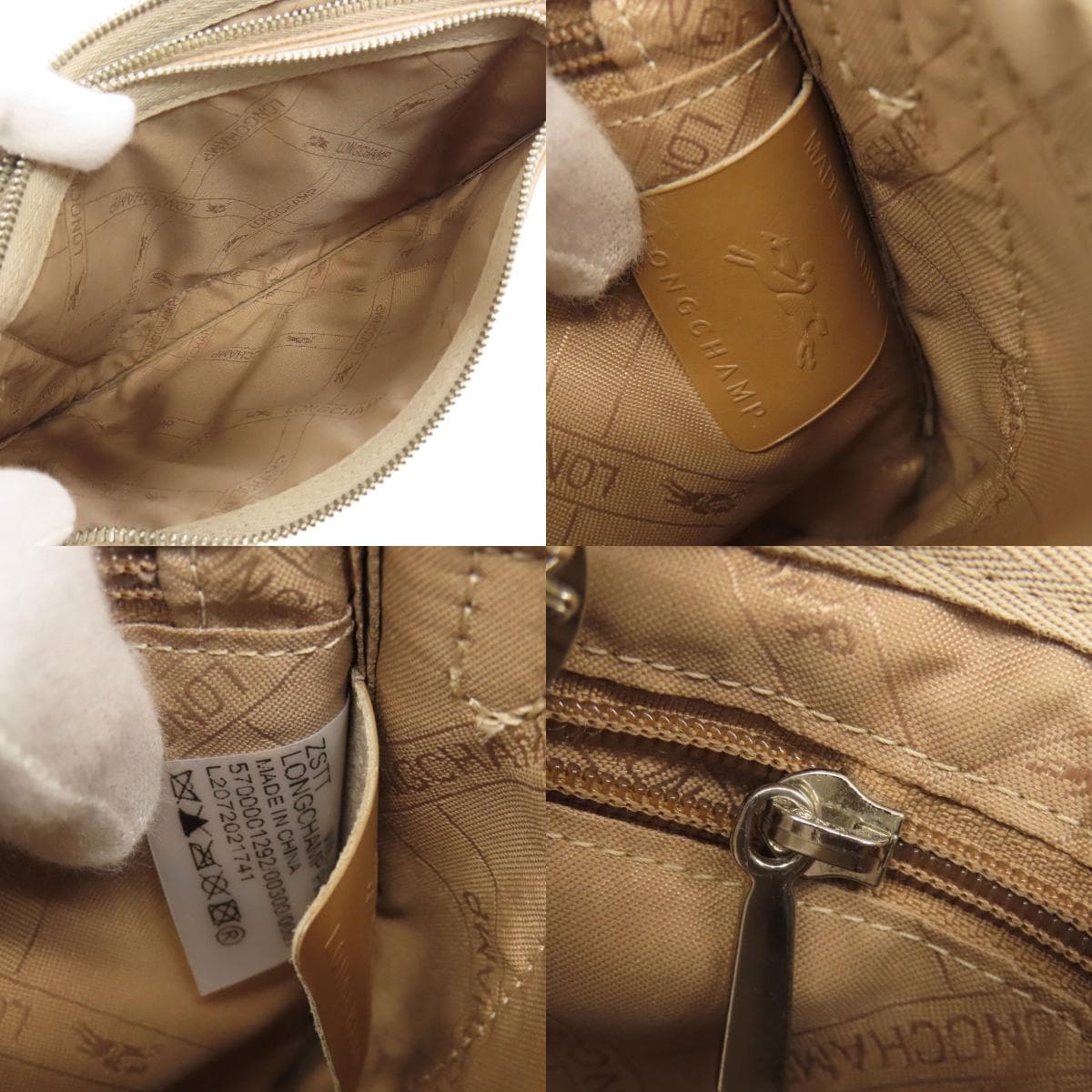 Longchamp Logo Shoulder Bag Leather Ladies [Used] [Longchamp] 6