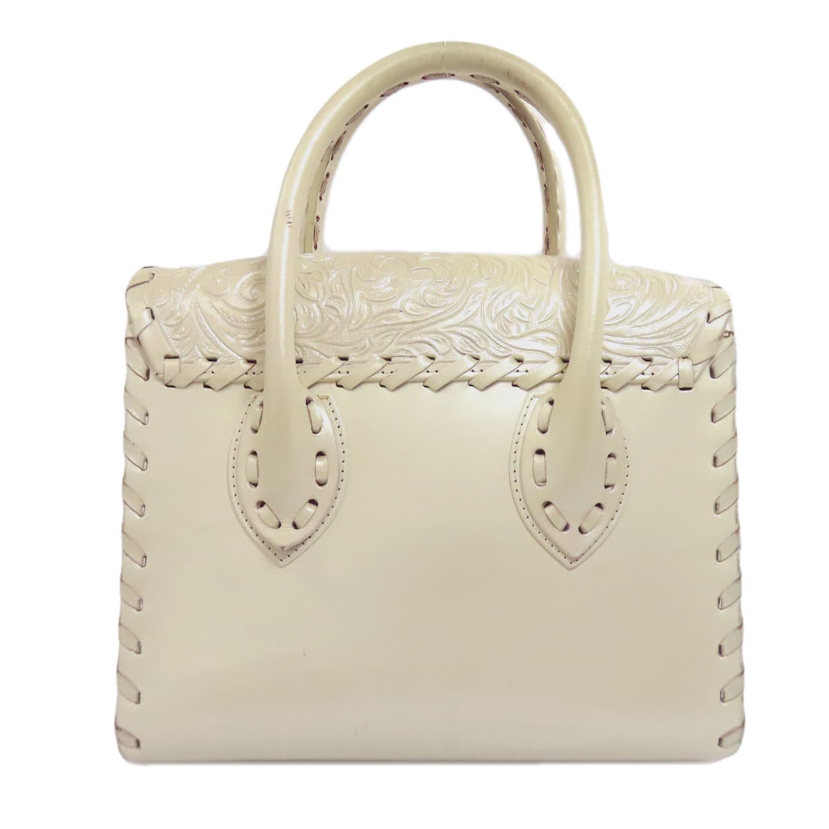 Select Bag Grace Continental Carving Tribes 2WAY Handbag Leather Ladies [Used] [SELECT BAG] 2