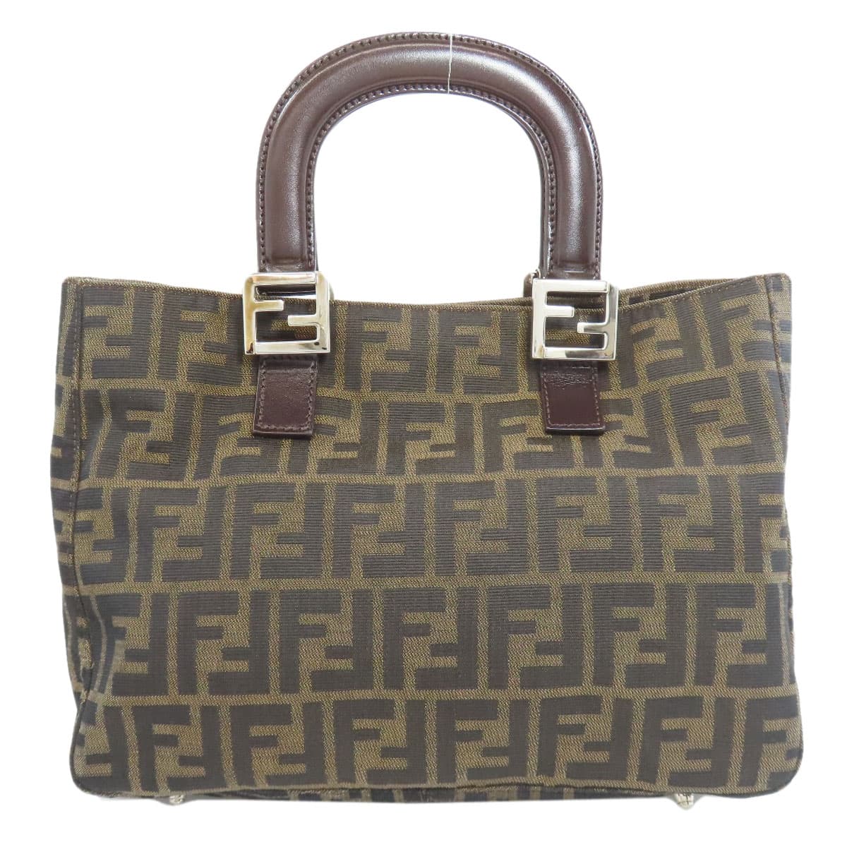 Fendi Zucca Pattern Tote Bag Canvas Ladies [Used] [FENDI]