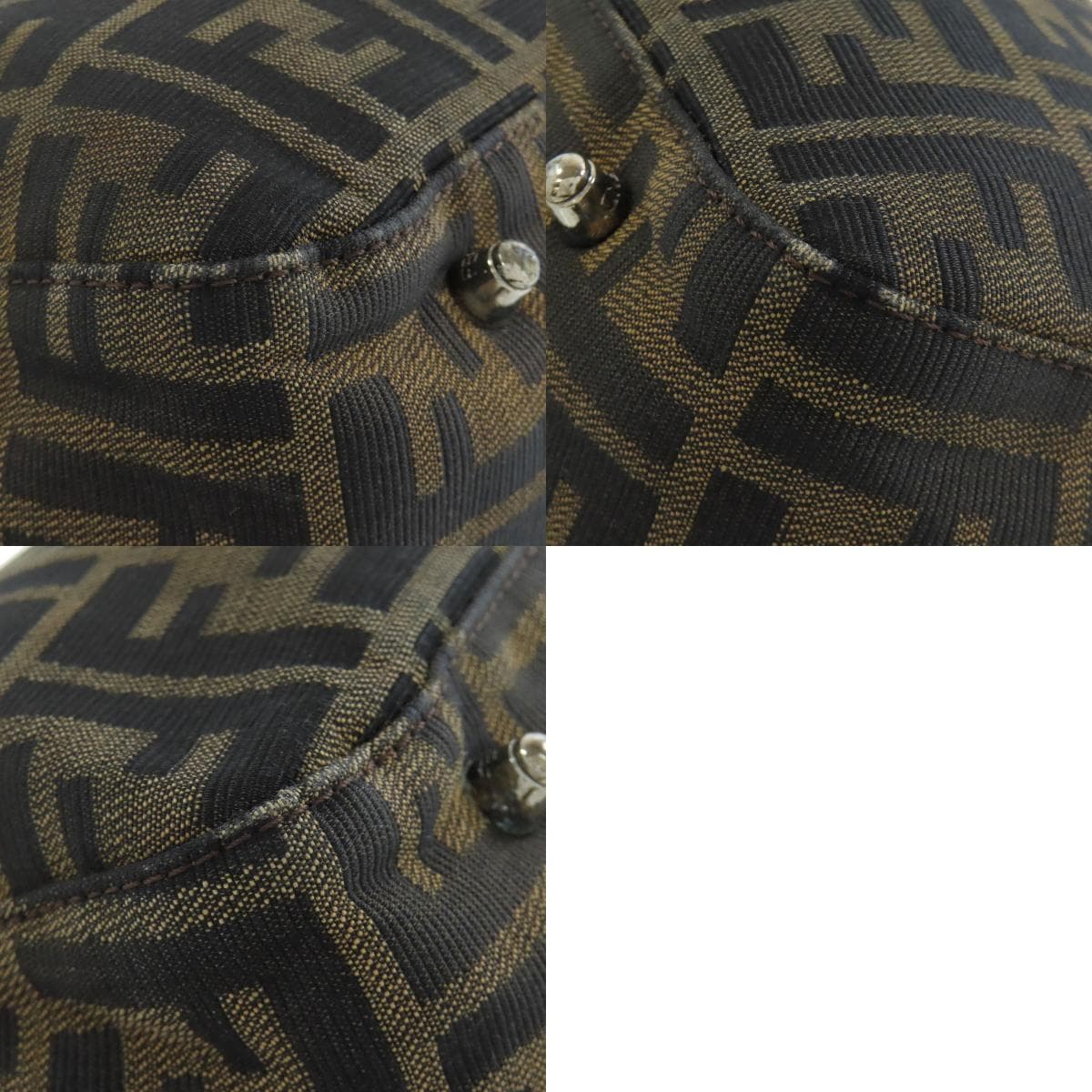 Fendi Zucca Pattern Tote Bag Canvas Ladies [Used] [FENDI] 10