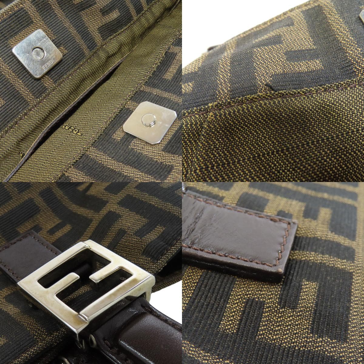 Fendi Zucca Pattern Tote Bag Canvas Ladies [Used] [FENDI] 8