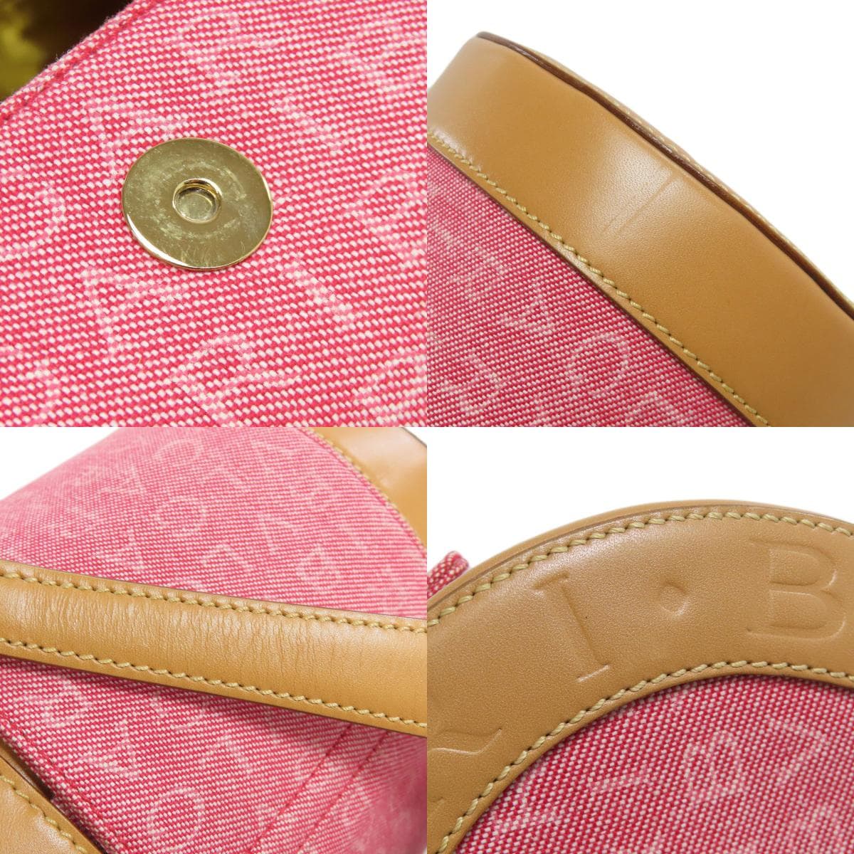 Bulgari Logo Mania Handbag Canvas/Leather Ladies [Used][BVLGARI] 9