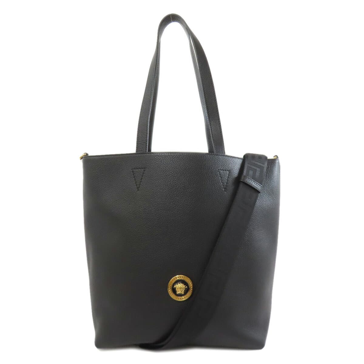 Versace Medusa 2WAY Tote Bag Calf Ladies [Used] [VERSACE]