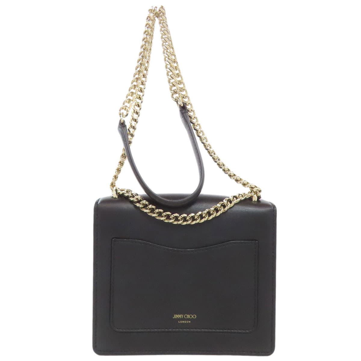 Jimmy Choo Chain Shoulder Shoulder Bag Calf Women's [Used] [Jimmy Choo] 2