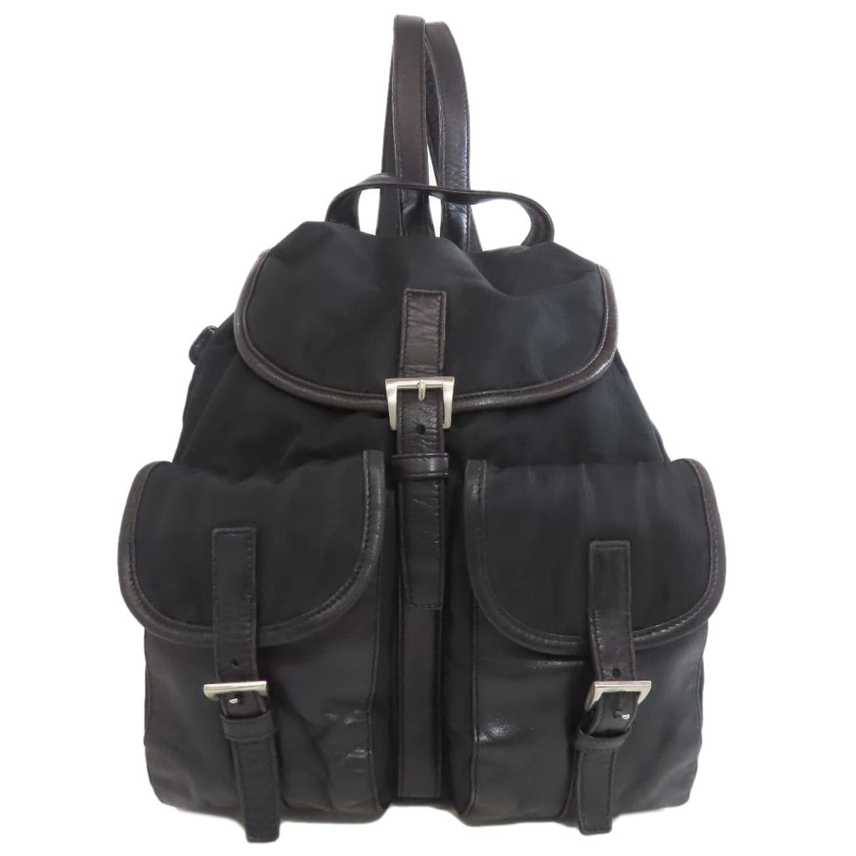 Prada logo hardware backpack/daypack made of nylon material for women [Used] [PRADA]