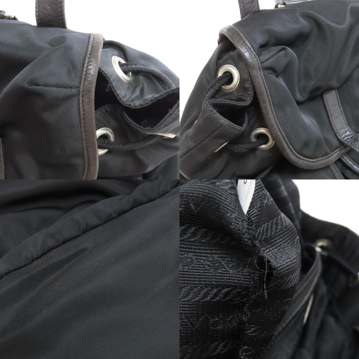 Prada logo hardware backpack/daypack made of nylon material for women [Used] [PRADA] 7