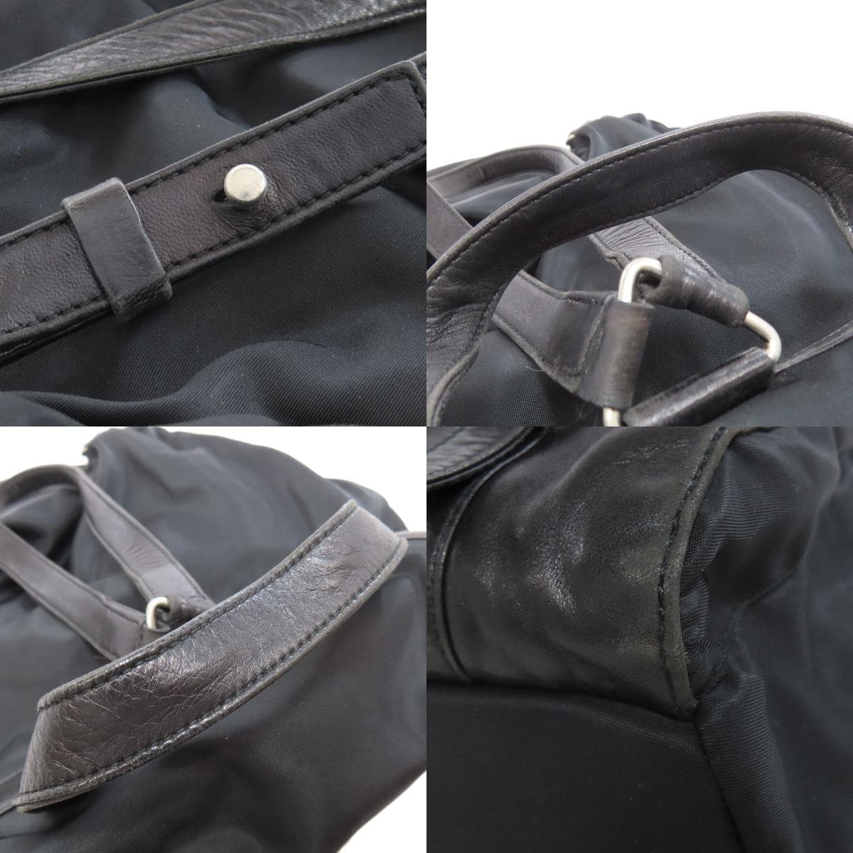 Prada logo hardware backpack/daypack made of nylon material for women [Used] [PRADA] 9