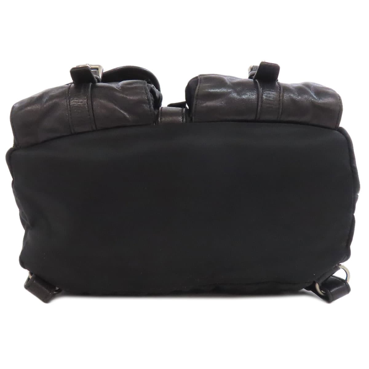 Prada logo hardware backpack/daypack made of nylon material for women [Used] [PRADA] 4