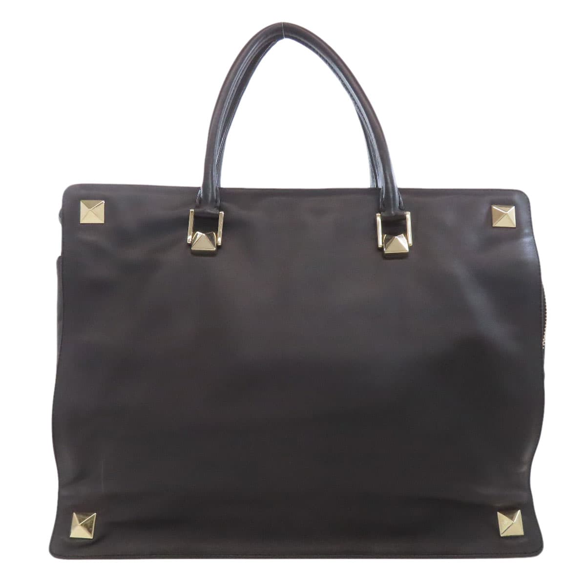 Valentino Studded Tote Bag Calf Ladies [Used] [VALENTINO]