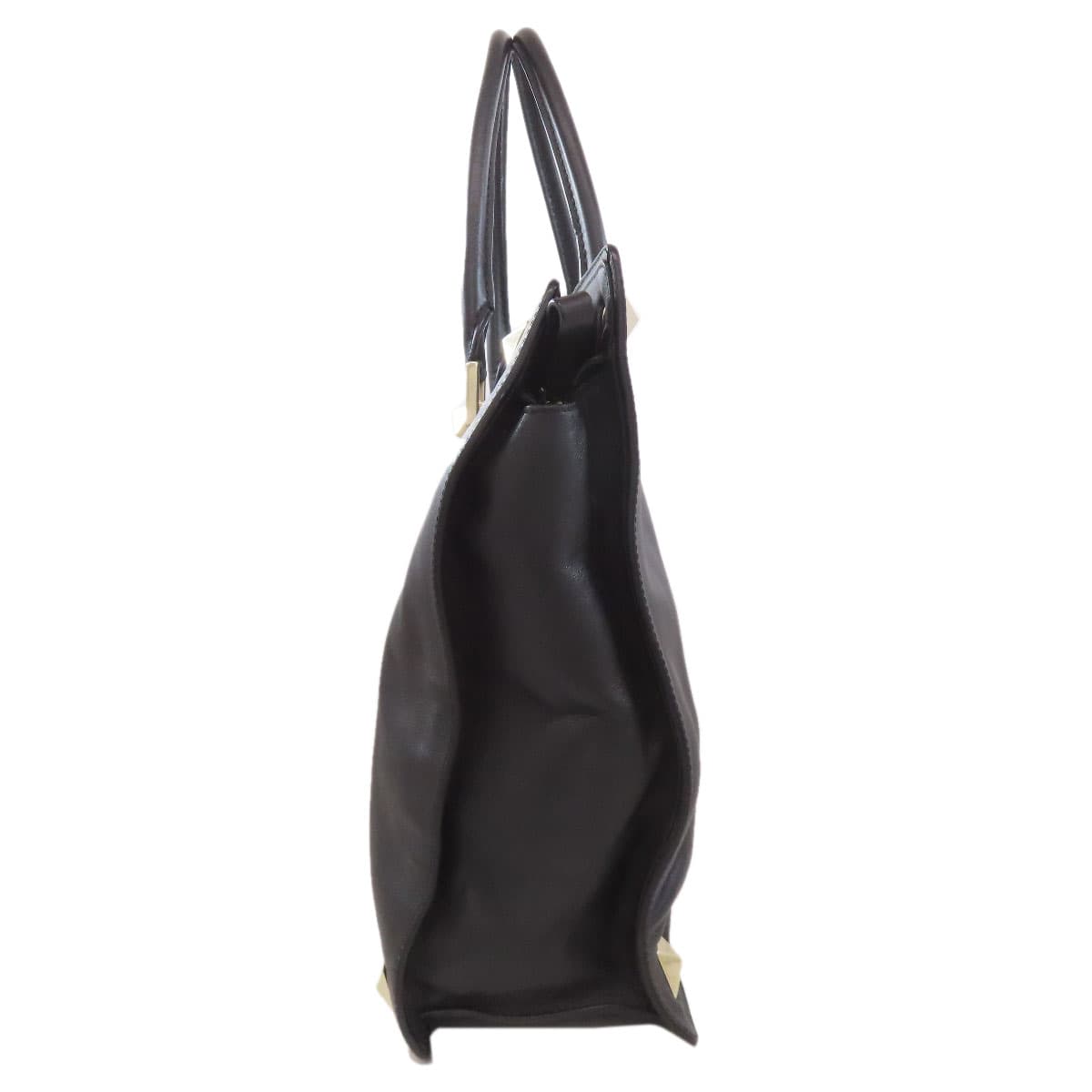 Valentino Studded Tote Bag Calf Ladies [Used] [VALENTINO] 3