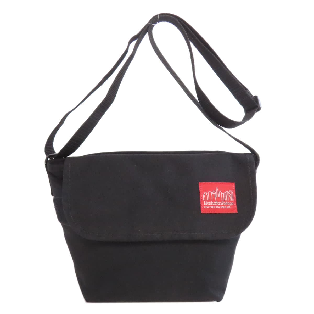 Manhattan Portage logo shoulder bag, nylon material, ladies [used] [Manhattan Portage]