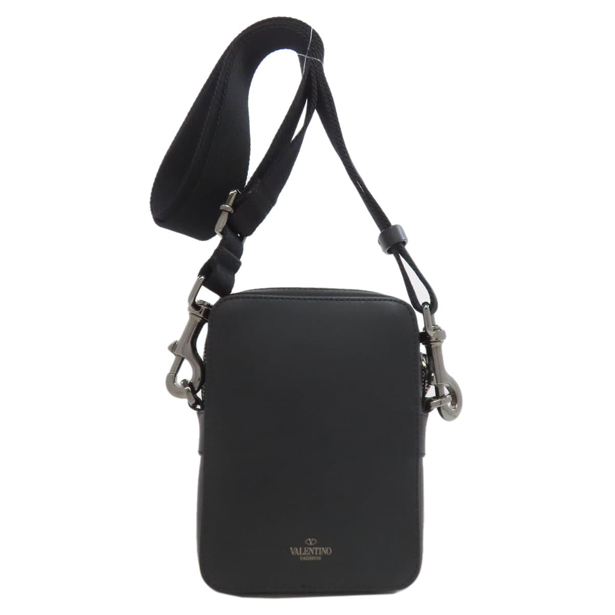 Valentino Logo Shoulder Bag Leather Women's [Used] [VALENTINO] 2