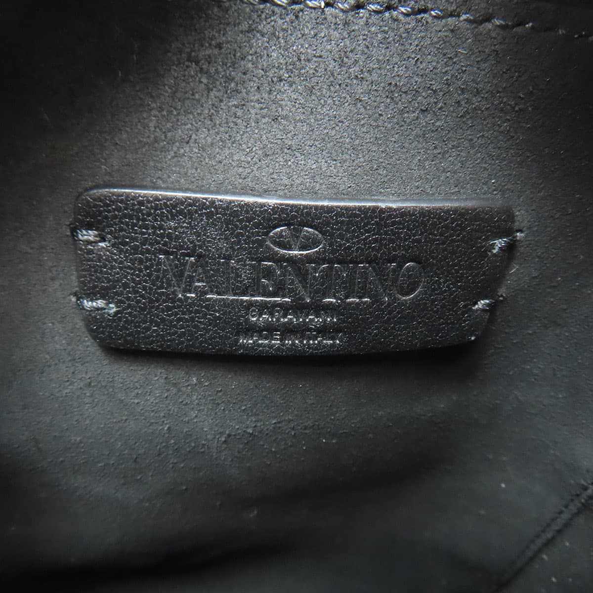 Valentino Logo Shoulder Bag Leather Women's [Used] [VALENTINO] 6