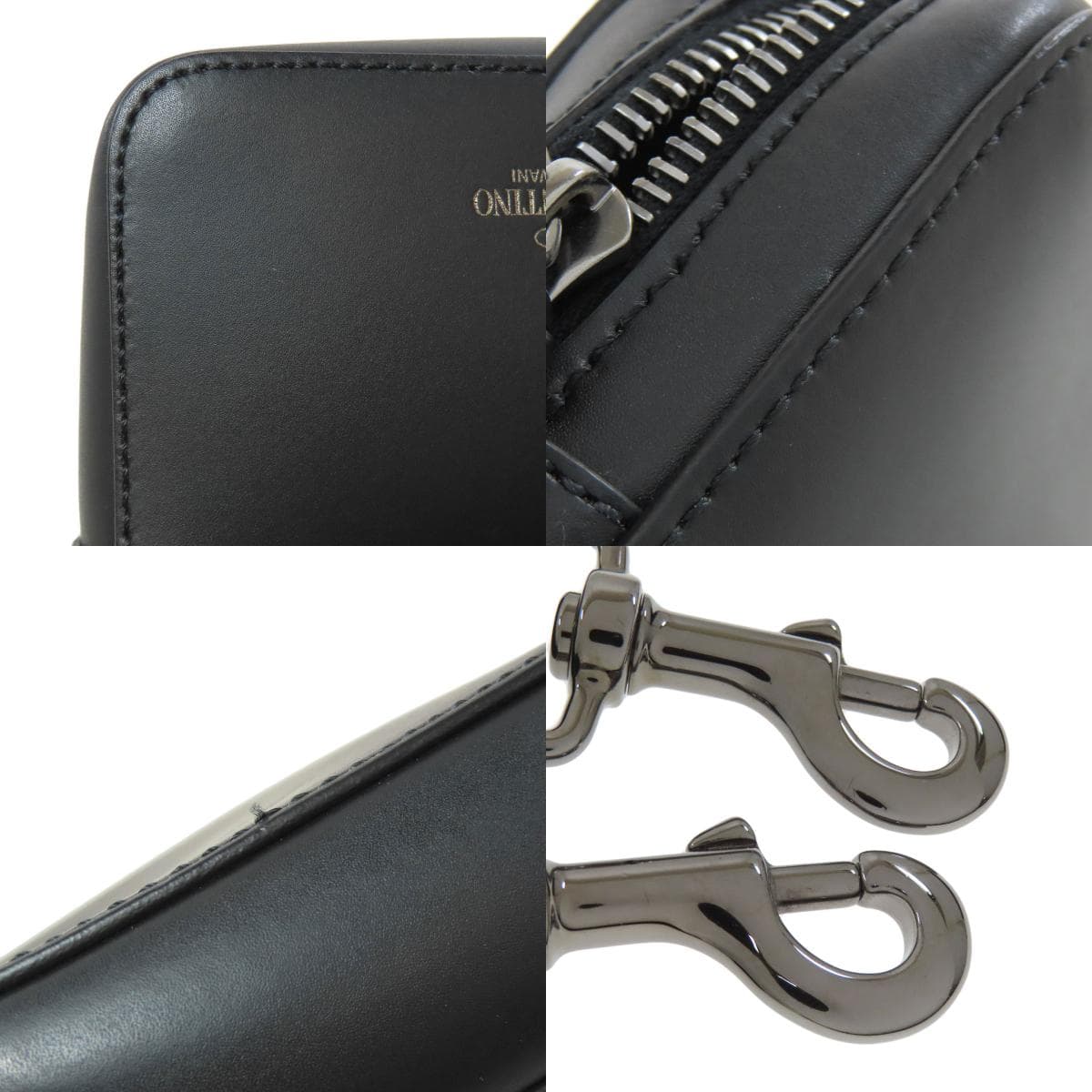 Valentino Logo Shoulder Bag Leather Women's [Used] [VALENTINO] 9