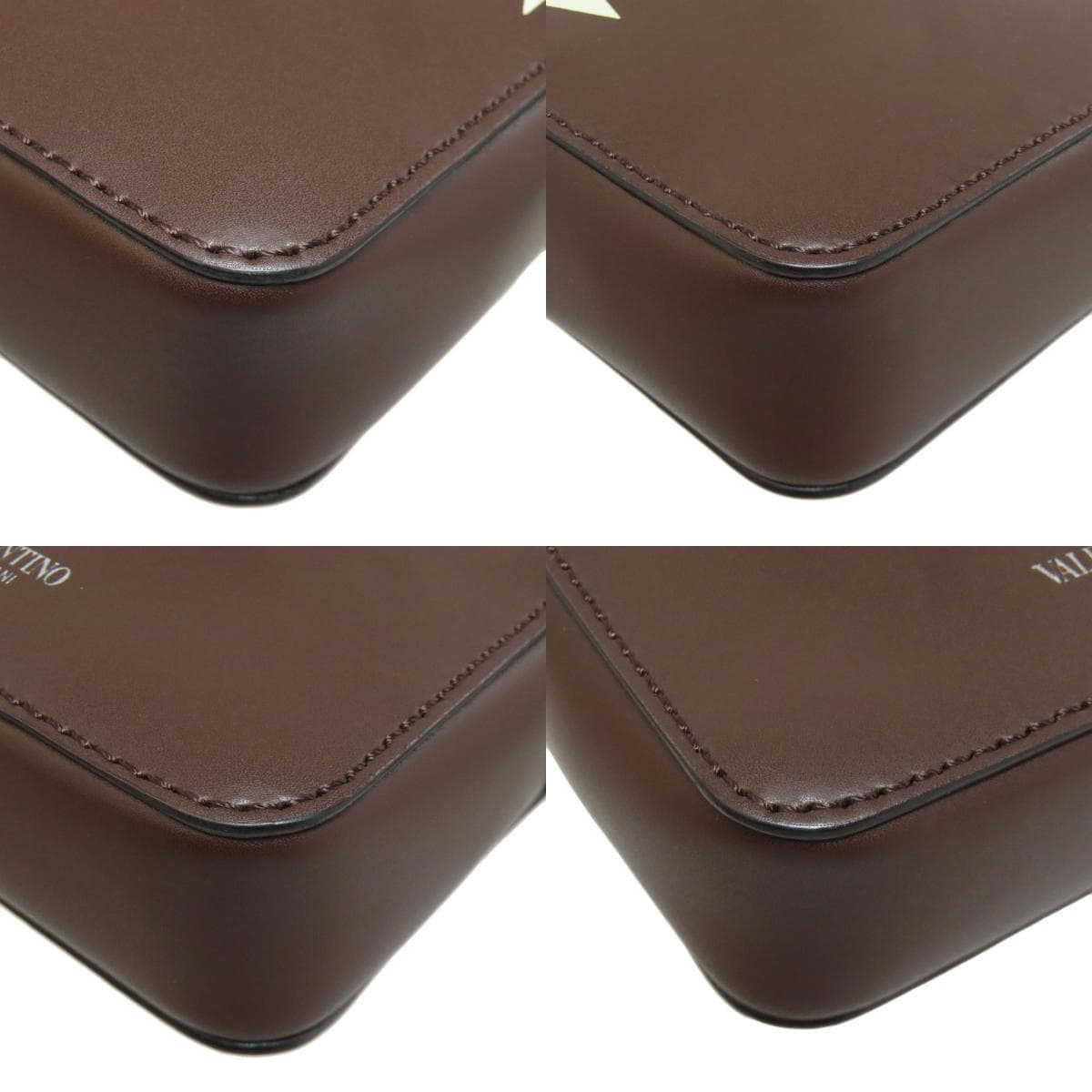 Valentino Logo Shoulder Bag Leather Women's [Used] [VALENTINO] 10