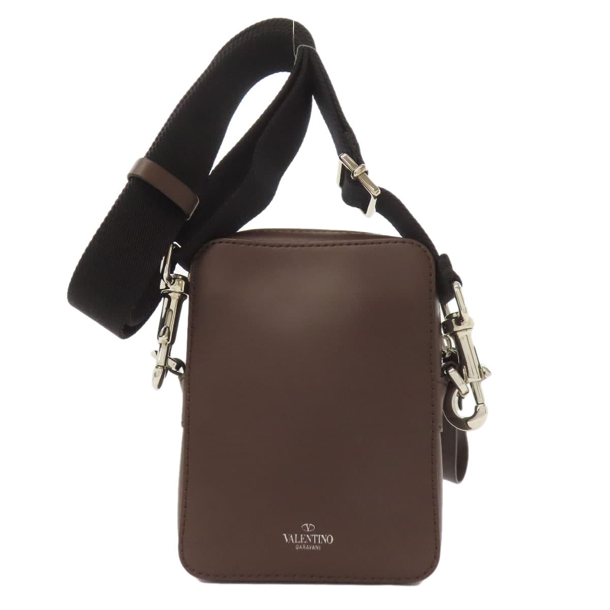 Valentino Logo Shoulder Bag Leather Women's [Used] [VALENTINO] 2