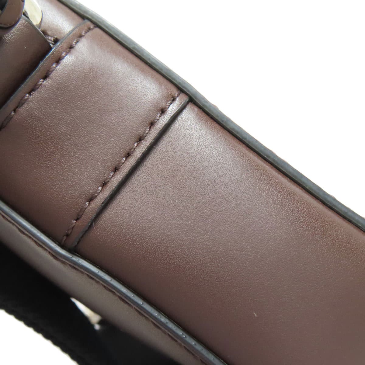 Valentino Logo Shoulder Bag Leather Women's [Used] [VALENTINO] 8